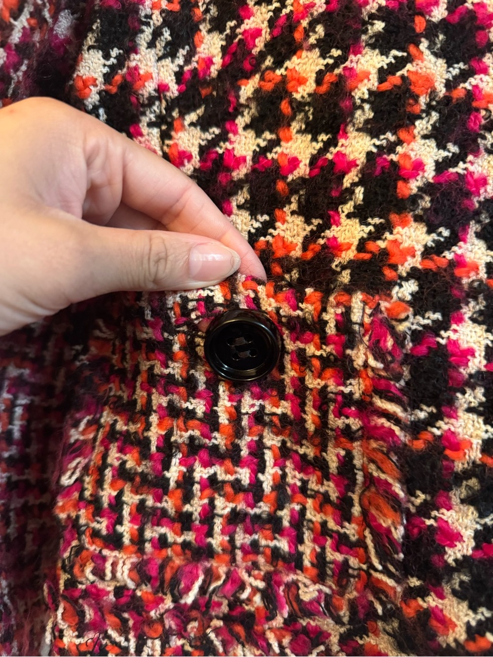 Pink Multi Tweed Jacket - Picture 3 of 6